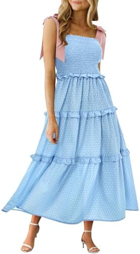 beach dress ebay BOHO Cotton Womens Strappy Sun Dresses Summer Holiday Beach Linen Midi Dress
