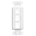 Leviton 41643-W QuickPort Decora Insert, 3-Port, White primary