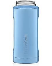 BrüMate Hopsulator Slim Double-walled Stainless Steel Insulated Can Cooler for 12 Oz Slim Cans