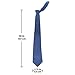 Luther Pike Mens Cotton Chambray Skinny Tie Neckties for Men - 2.75 inches Warm Blue Ties For Men