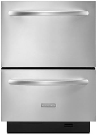 Amazon Com Kitchenaid Kudd03dtss Double Drawer 6 Cycles 4 Cycle