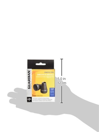 Medline G00841 Guardian Super Crutch Tip, Black, 7/8 Inch