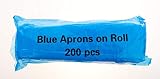 REAL ACCESSORIES Antibacterial Disposable Aprons Roll 200 Blue 69x117cm Shop view 6