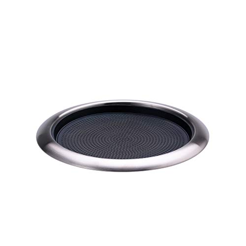 Service Ideas TR119RI Tray, 18/8 Stainless Steel, Removable Insert, 11" x 9"