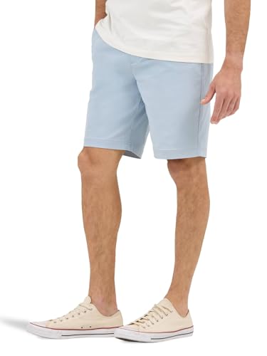 Lee Men's Extreme Motion Flat Front Short, Shy Blue, 38