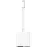 [Apple MFi Certified] Lightning to USB Camera Adapter with Charging Port for iPhone, USB3 Female OTG Adapter Compatible with iPhone/iPad Card, Readers, USB Flash Drives, Keyboards, Mice