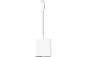 MICROWOO [Apple MFi Certified] Lightning to USB Camera Adapter with Charging Port for iPhone, USB3 Female OTG Adapter Compatible with iPhone/iPad Card, Readers, USB Flash Drives, Keyboards, Mice