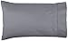 Amazon Basics 400 Thread Count Cotton Pillow Cases, King, Set of 2, Dark Gray, 40