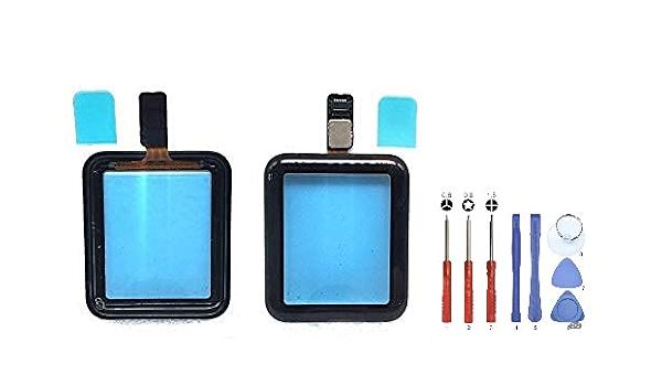 Amazon.com: Reemplazo de la Asamblea de Digitalizador de Cristal Frontal  OEM con Pegamento OCA ya Laminado Compatible con Apple Watch Series 2/3  1.496 in Modelo A1858 A1860 A1889 A1890 (sin pantalla LCD).
