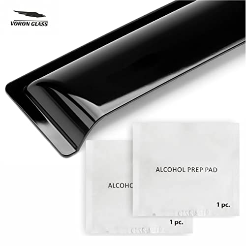 Voron Glass Tape-on Extra Durable Rain Guards for Trucks Ford F-150 2015-2026 SuperCrew, Window Deflectors, Vent Window Visors, 4 Pieces -100526