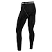 Neleus Men's 2 Pack Compression Pants Running Tights Sport Leggings,6026,Black,L,EUR XL