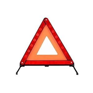 Waarschuwingsdriehoek, opvouwbare noodreflector aan de kant van de weg gevarenbord driehoek met opbergkoffer