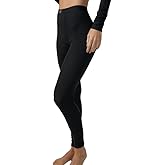 Lunya Soft Modal Ribbed Leggings Women - High Waisted Soft Leggings - Smooth Design - No-Twist Waistband - Immersed Black