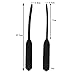 Beauty7 Silicone Vibrating Urethral Sound Vibrator Urethral Plug 8-Frequency Urinary Dilator Urethra Masturbation Rod (Black,S)