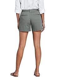 Pantalones cortos chinos de tiro medio de 5 "para dama Lands 'End