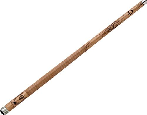 Outlaw Cues Unique Design Pool Cue in Brown Stained Maple Weight: 21 oz.