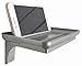 McLee Creations Wonder Shelf - Small Plastic Self Adhesive Bathroom Wall Mount Shelf - Fits Over Toilet Paper Holder - Designed for Smartphone and Flushable Baby Wipes (1, Satin Nickel with Holes)