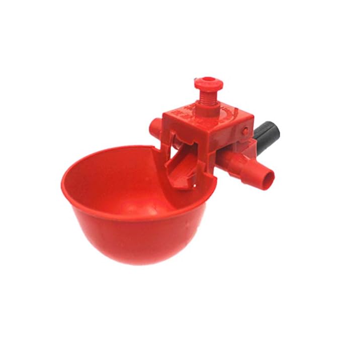 Kingjinglo Automatic Chicken Waterer Cups 50pcs Set Red Bird