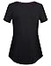 Vivilli Women's Short Sleeve Yoga Tops V Neck Workout T-Shirt