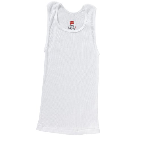 Hanes Boys White ComfortSoft Tanks 5Pack, X Small