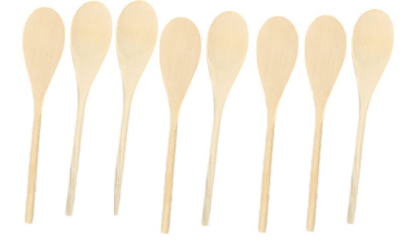 Baker Ross E8262 Wooden Spoons to Decorate - Pack of 8, Craft Kits for Kids to Make and Design for Art Activities,24cm