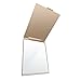 G2PLUS Portable Folding Vanity Mirror Single Side Travel Shower Shaving Mirror, 4.9'' x 3.7'' x 0.2'' (Gold)