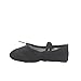 MSMAX Ballet Flats for Women Canvas Dance Slippers Yoga Gymnastic Shoes for Adults Black 9 M Women