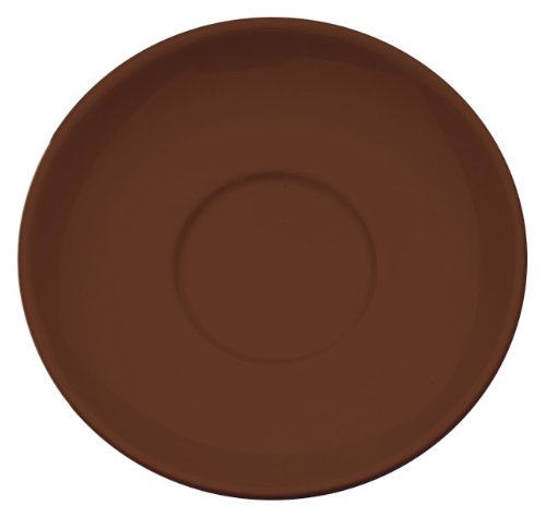 Rattleware Cremaware Brown Saucer, 6.5-Inch, 6-Pack