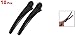 uxcell Black Plastic Prong Beak Duckbill Teeth Bows Hair Clips 10 Pcs