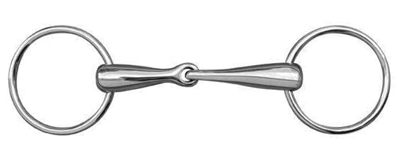 HKM 9867.0213 Snaffle Bit Solid Stainless Steel 18 mm