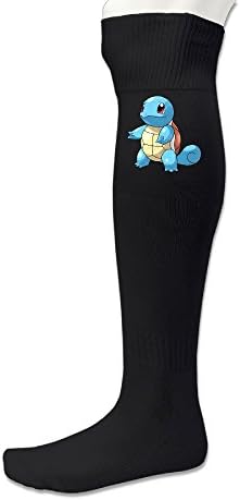 EDRE Poke Squirtle Men's&Women's Soccer Game SockBlack (1 Pair)