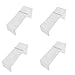 PROLINEMAX 4 Pc 8x3x4 Clear Acrylic Lucite Single Shoe Display Fixture Stand Retail Heels Slant Riser Holder