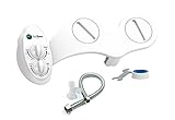 Non-Electric Bidet - Toilet Seat Attachment - Dual Nozzle for Front & Rear - Self Cleaning, Water Pressure Control, Easy Installation - By Eco Home USA ( NEW & IMPROVED design)