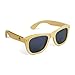 Real Solid Handmade Wooden Sunglasses for Men, Polarized Lenses with Gift Box (Bamboo)