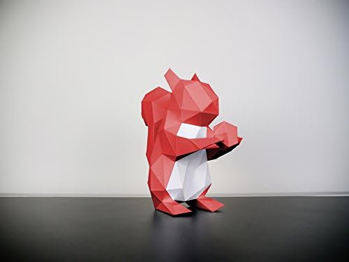 Papertrophy squirrel red & white
