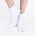 [Vigo Socks] Flip Flop Socks Indoor Tabi Socks Sandal Socks Black & White (27cm US 9.5/ EU 42.5, Pro Ver. (4 Clasps)- White)