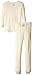 Burt's Bees Kid's Organic Henley Pajama Tee and Pant Set - 4T - Ivory