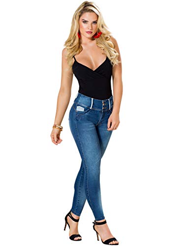 Laty Rose 2016 Jeans Colombianos Levanta Cola Blue Denim Butt Lifter Jeans  Light Blue 9 - Thumbnail 2