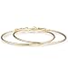3 Pairs Big Hoop Earrings, 60mm Stainless Steel Hoop Earrings in Gold Plated Rose Gold Plated Silver for Women Girls (60mm)