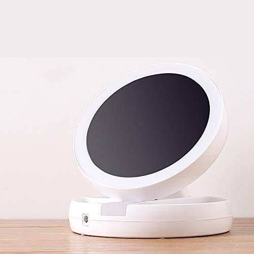 skoy iyue LED Table Lamp Makeup Mirror Fill Light Vertical Double-sided Enlargement Creative Portable Night Light Student Dormitory Folding Table Lamp