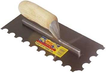 20mm Round Notched Trowel For Floor Tiles 11x4 5in Amazon Co Uk Diy Tools