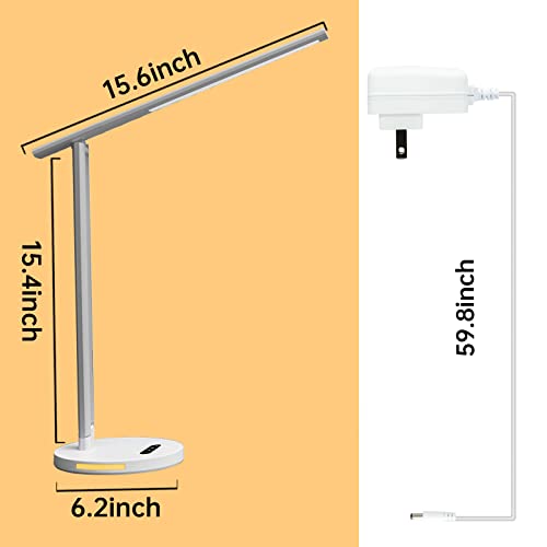 Office Desk Lamp Led Desk Light with Night Light, Modern Desk Lamp