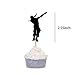 GmakCeder Dance Floss Cupcake toppers for Fortnite Birthday Cake decoration Party Supply