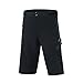 ARSUXEO Outdoor Sports Men's MTB Cycling Shorts Mountain Bike Shorts Water Resistant Black Size Medium