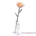 Clear Acrylic Display Stand Holder Transparent Plastic Support Base for 24K Gold Plated Rose Flower(Only Stand)
