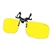 Duco Clip on Rimless Ergonomic Advanced Computer Glasses with Yellow Lens for Myopia 8010
