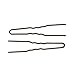 Marilyn Faye's U-Shaped Crinkled Hair Pins (Set of 12) (2.5 inch, Brown)