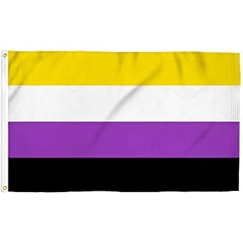 Amazon.com : Jasper Merchandise Non-Binary Gender Pride Flag 3 x 5 Feet (36 x 60 Inches ...