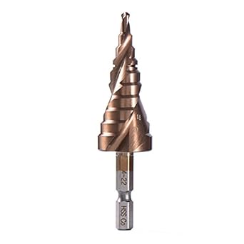 Generic High Speed Steel Tapping Cobalt Plating Bit M35 HSS-CO Step Drill Bits 1/4 Hexagon Shank Metalworking Spiral Groove
