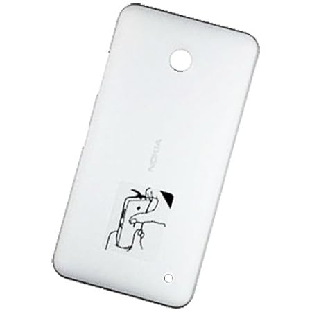 Nokia Lumia 630 / Dual Sim 635 Original CC-3079 Clip-On Kunststoff Schutzhülle Weiss Snap-On Hard Shell White